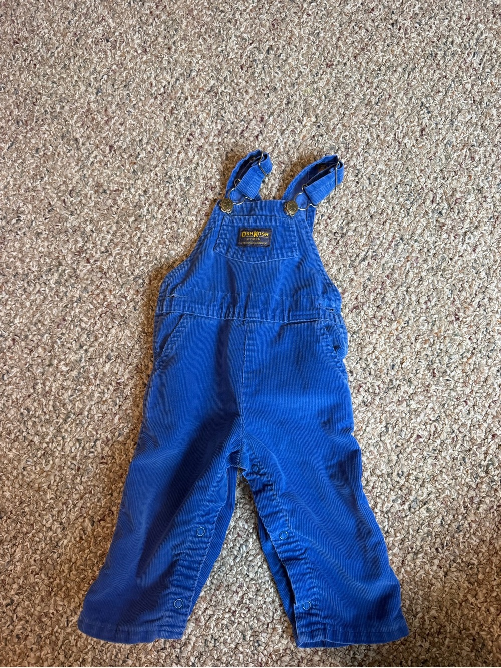 OshKosh B'gosh Bold Blue Corduroy Overalls